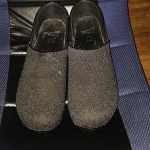 Dansko glitter clogs